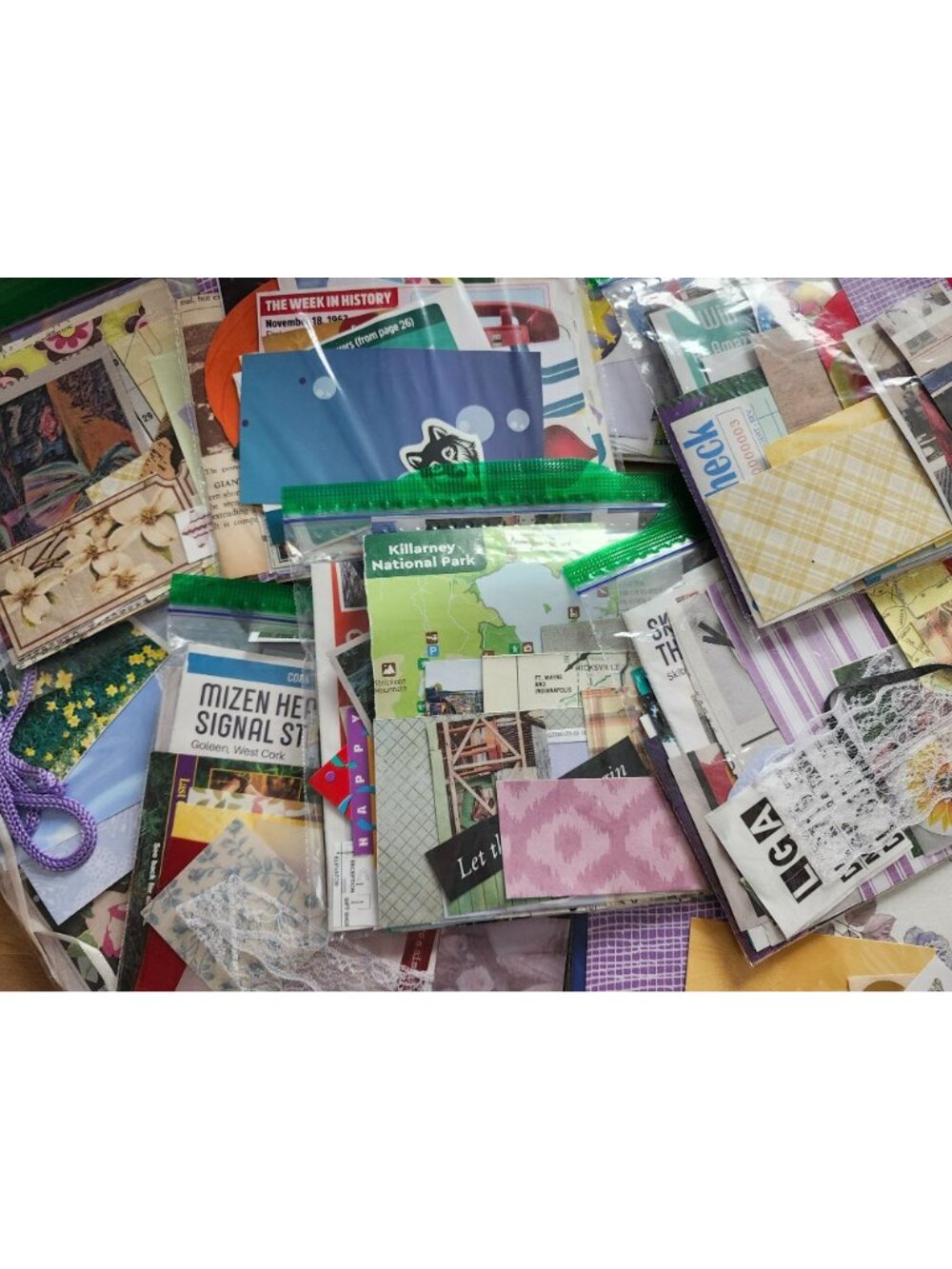 Packs of Ephemera ~ Junk Journal Kits~ Mixed Paper Lots~ 55-60 Pieces